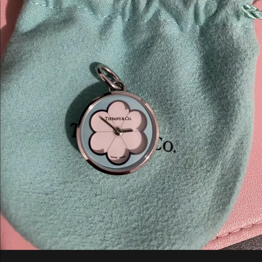 Tiffany & Co Blossom Clock charm/ SOLD